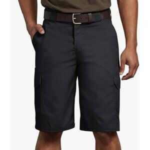 NWT Dickies Men's Flex Regular Fit Cargo Shorts, 11" Black 36